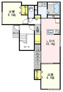 エルミタージュ南小岩【1階】の間取り