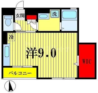 サニーヒルズ立花【1階】の間取り