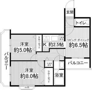 グランバリュー羽田【5階】の間取り