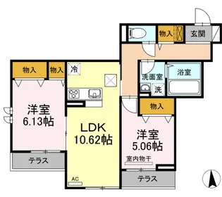 AmapolaAnnex【1階】の間取り