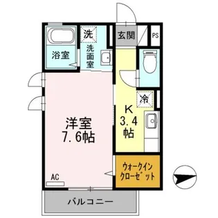 サンシャイン朱雀 A棟【2階】の間取り
