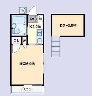 ノーブルハウス【2階】の間取り