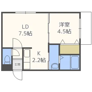 カーサ ステラータ【4階】の間取り