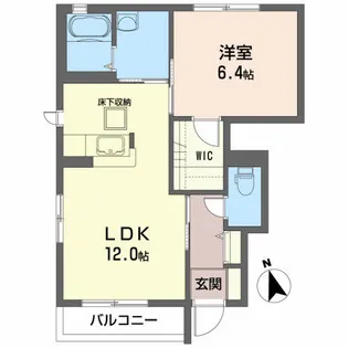 ハーモニーテラス【1階】の間取り
