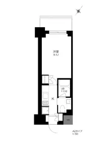 プライマル勝どき【8階】の間取り