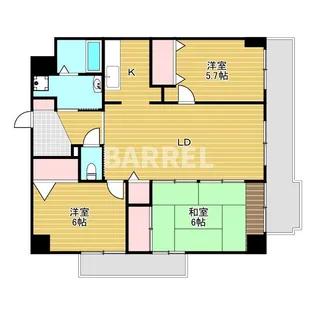 アプローズコート【1階】の間取り