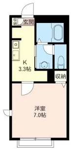 グリーンアベニュー根岸【2階】の間取り