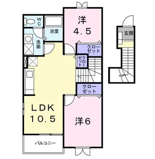 グリーンハイツ大門【2階】の間取り