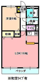 曙町KYハイツ【1階】の間取り
