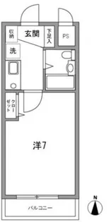 イーストコートS【1階】の間取り