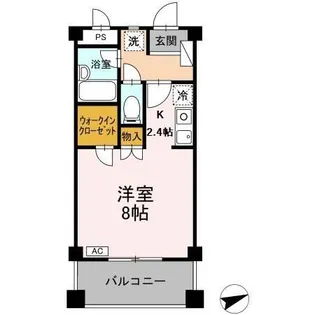 ハイツ岩下【3階】の間取り