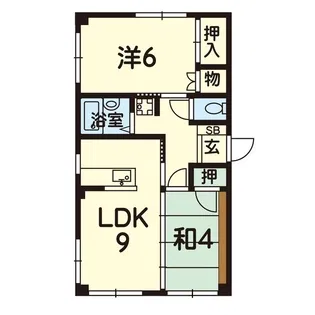 センシブル平成C棟【1階】の間取り