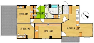 スカイハイツ【3階】の間取り