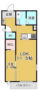 アルクスナバタ一番町【2階】の間取り