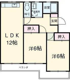 マンション布友【2階】の間取り