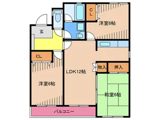 レジオン【1階】の間取り