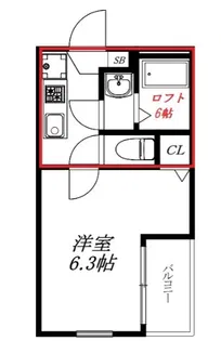 ルレーブ成増【1階】の間取り