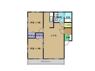 リバリー【3階】の間取り