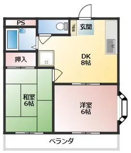 グレース大門【2階】の間取り