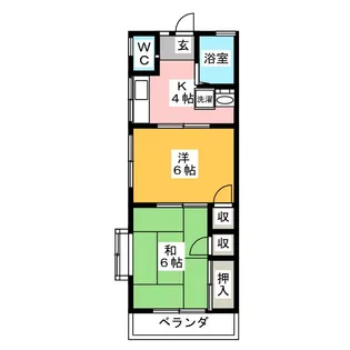 コーポソレイユ【2階】の間取り