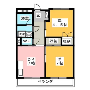 桜ハイツ【3階】の間取り