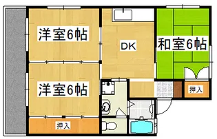 セジュール翠【2階】の間取り