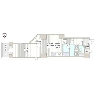 東京都千代田区外神田2【マンション】の間取り