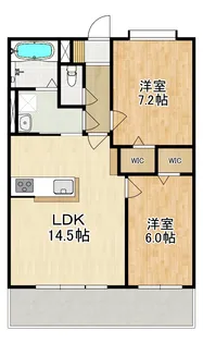 MODERN PALAZZO文教【2階】の間取り