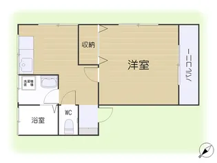 カミュ―ハウス【2階】の間取り