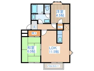 サニーコート【2階】の間取り