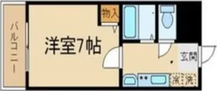 フローライト長居【7階】の間取り