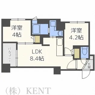 クラッセ知事公館前【7階】の間取り
