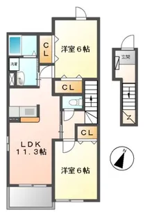 サンティーア【2階】の間取り