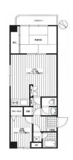 デ・フレール本駒込【1階】の間取り