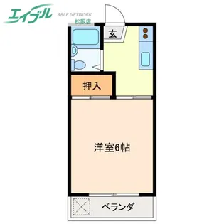 コーポレッド【2階】の間取り