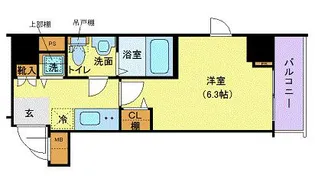 グランド・ガーラ横濱山下町【8階】の間取り