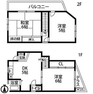 大阪府堺市中区深井清水町【一戸建】の間取り