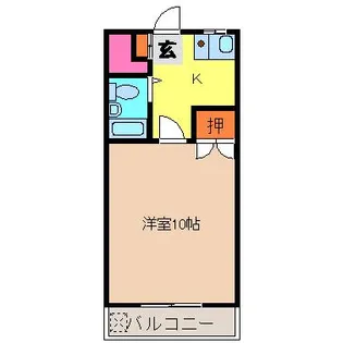 峰町ダイゴハイツA【2階】の間取り