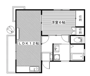 横山ハイツ【1階】の間取り