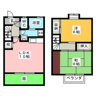 岐阜県羽島市上中町中【一戸建】の間取り