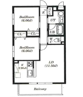 大阪府箕面市新稲7【マンション】の間取り
