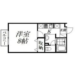 セジュール ウィルC【1階】の間取り