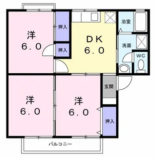 ハイツプードル【2階】の間取り