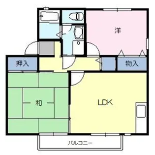 グロース川西 A棟【1階】の間取り