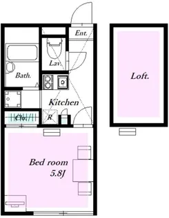 レオパレスアネックスグランドゥール【1階】の間取り