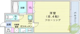 In-Towner二日町【7階】の間取り
