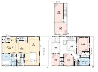 東京都板橋区東山町【一戸建】の間取り