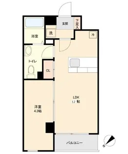 JMFレジデンス新横浜【7階】の間取り