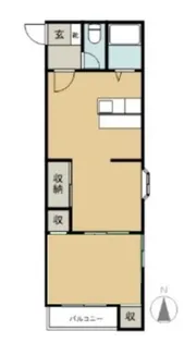 ハイツリッチ前橋【2階】の間取り
