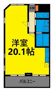 第5ライブリービル【4階】の間取り